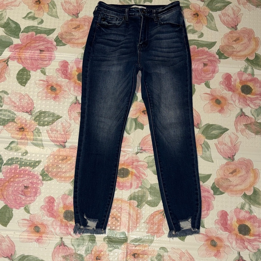 KanCan Dark Blue Ankle Jeans Maurice’s size 27
